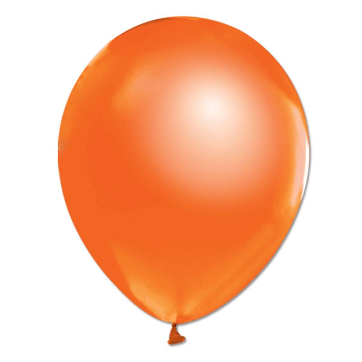 Латексна кулька Balonevi оранжева (M16) металік 12" (30см) 1шт.