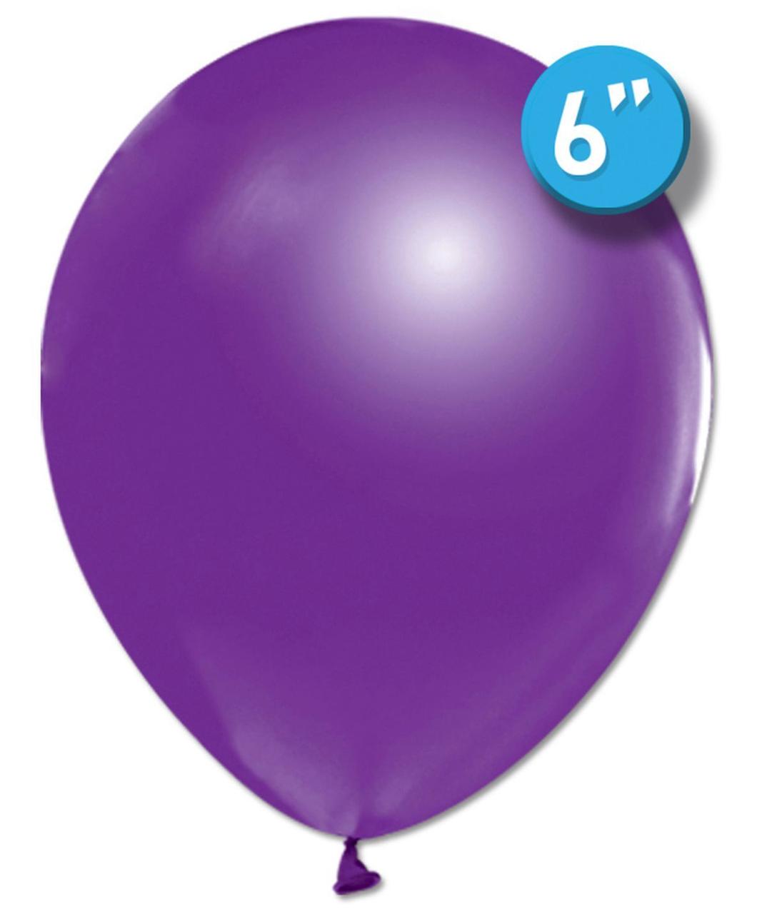 Латексна кулька  Balonevi фіолетова (P10) пастель 6"(15см) 1шт.