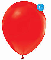 Латексна кулька  Balonevi червона (P03) пастель 6"(15см) 1шт.