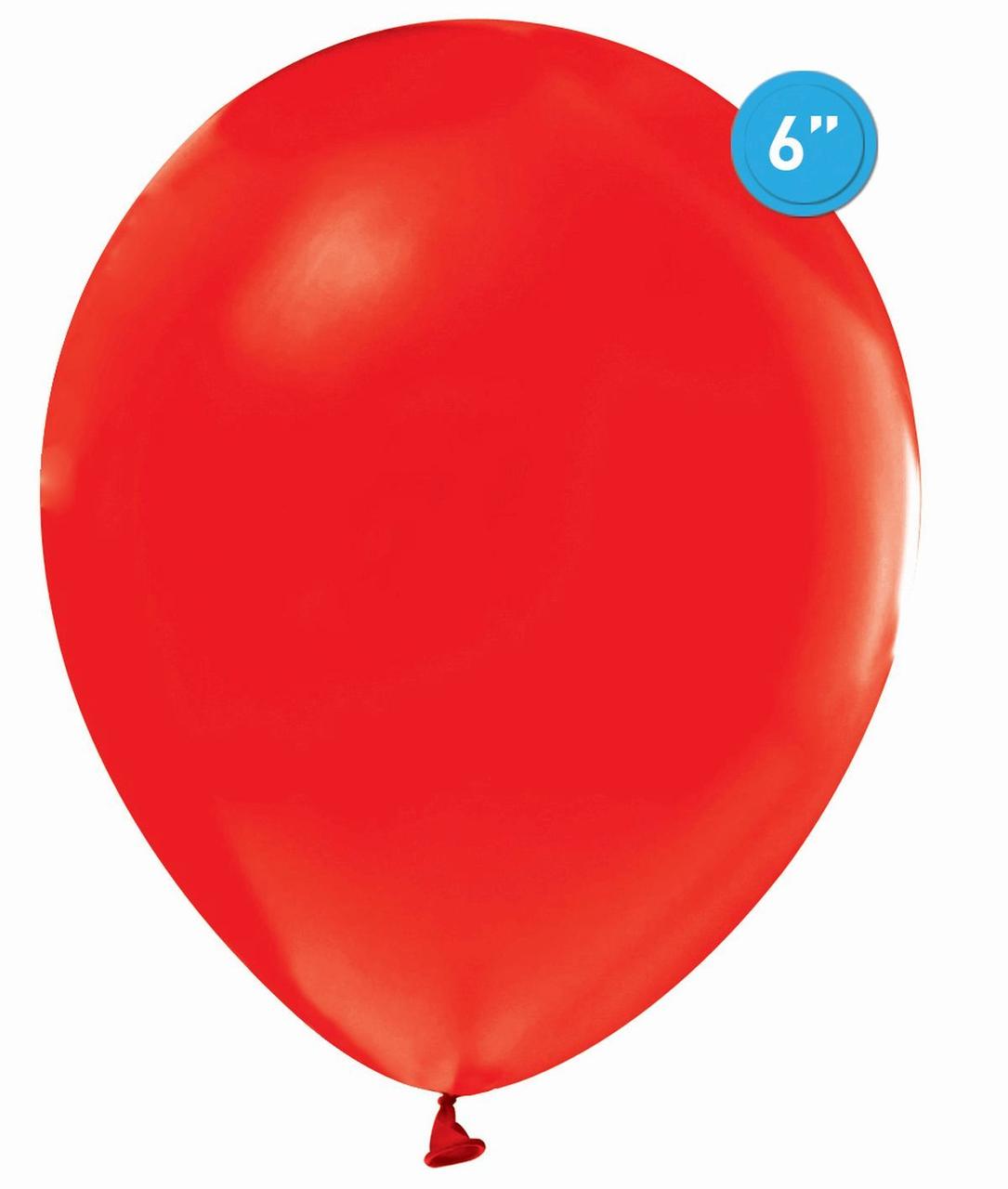 Латексна кулька Balonevi червона (P03) пастель 6"(15см) 1шт.