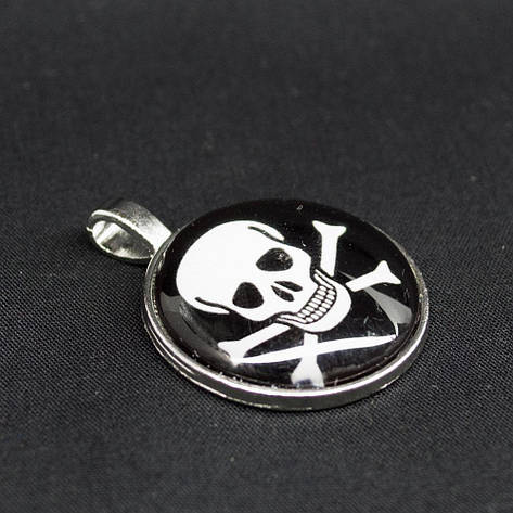 Кулон KS-35 Череп з кістками, фото 2