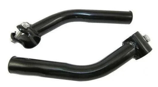 Велороги сталеві на руль велосипеда, чорний, фото 1