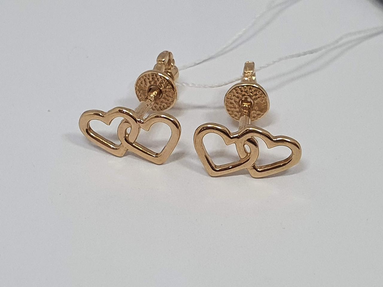 Золоті сережки-пуссети.   СП354И