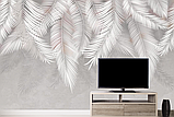 Фотошлях Chameleon Листя бежеві 100х100 см, фото 2