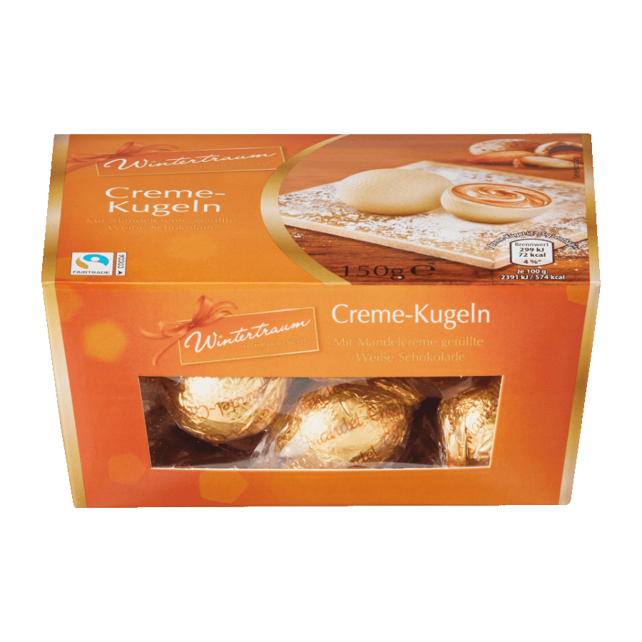 Цукерки Winter Traum Creme Kugeln Mandelcreme 150 g