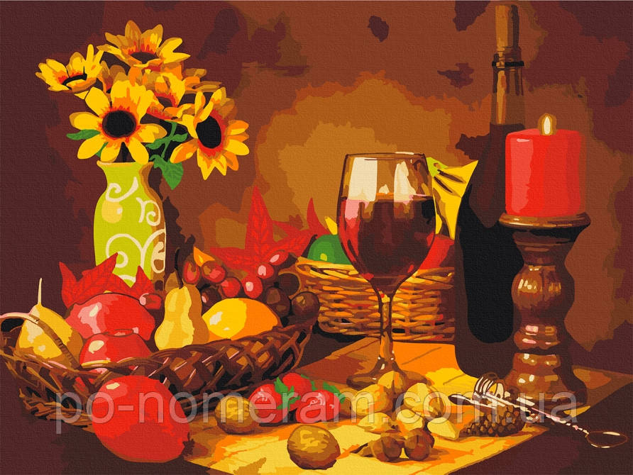 Акційна Полотно для малювання ArtCraft Фруктова вечеря (ACR-12139-AC) 40 х 50 см, фото 1