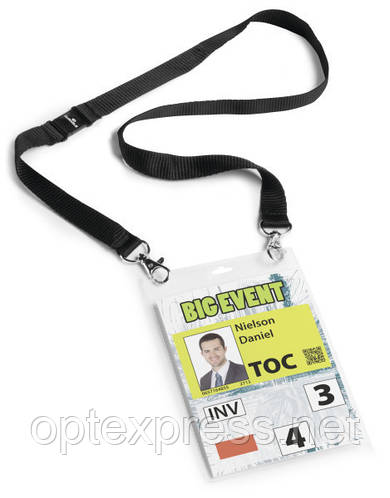 Купить Большой бейдж формата А6 EVENT BADGE DURABLE 8525 01, цена 220 ...