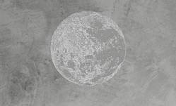 Фотообої Chameleon Сірий місяць мінімалізм 100х100 см