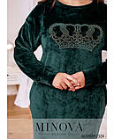Жіноча домашня сукня No2324-Зелений, фото 6