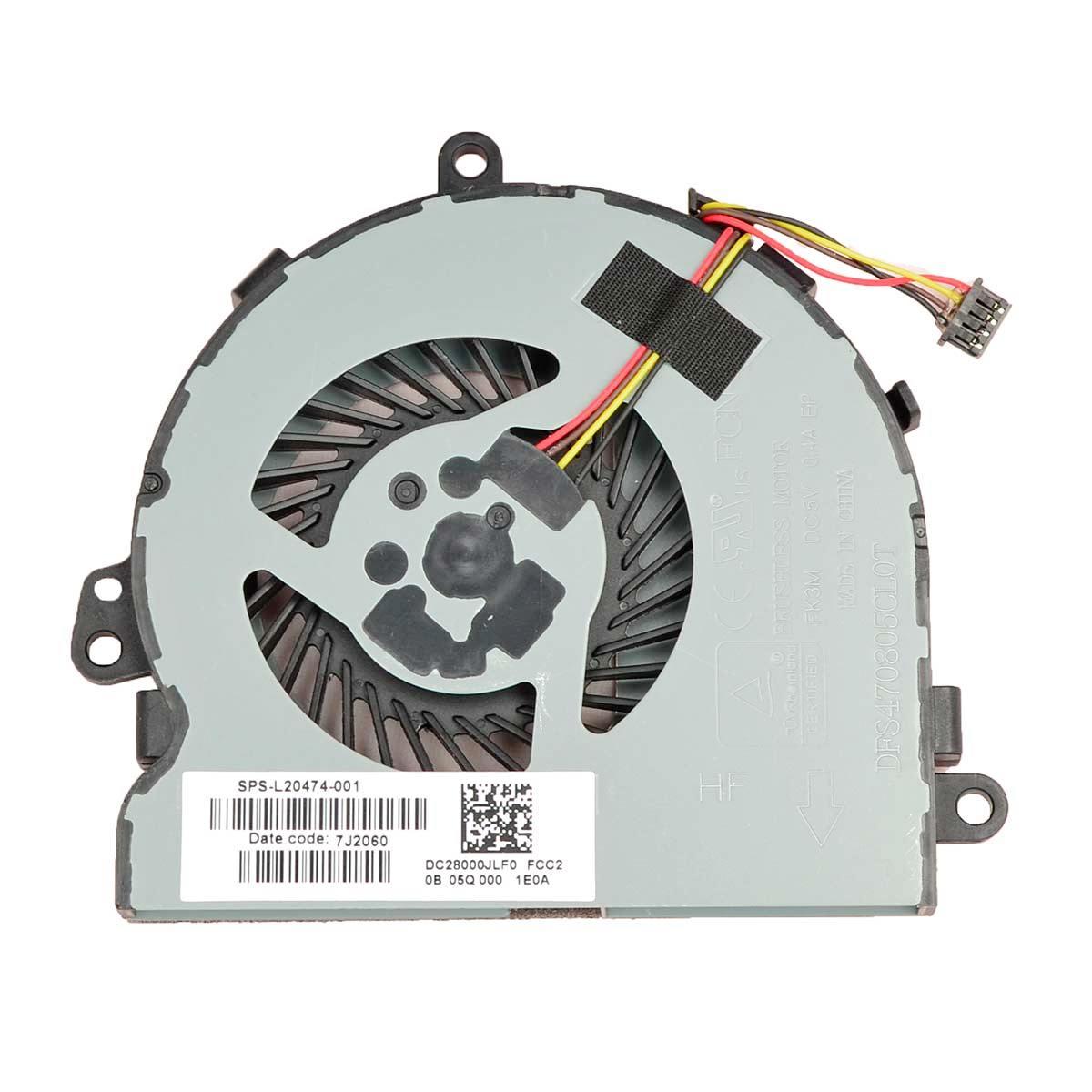 Оригінальний вентилятор кулер FAN для ноутбука HP Pavilion 15-da, 15-db, 15-dr ( L20474-001, DC28000JLF0)