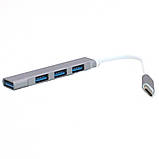 Usb Hub Adapter Type-C to USB на 4 порти для MacBook ЮСБ Концентратор Хаб для макбук Pro Air Перехідник, фото 9