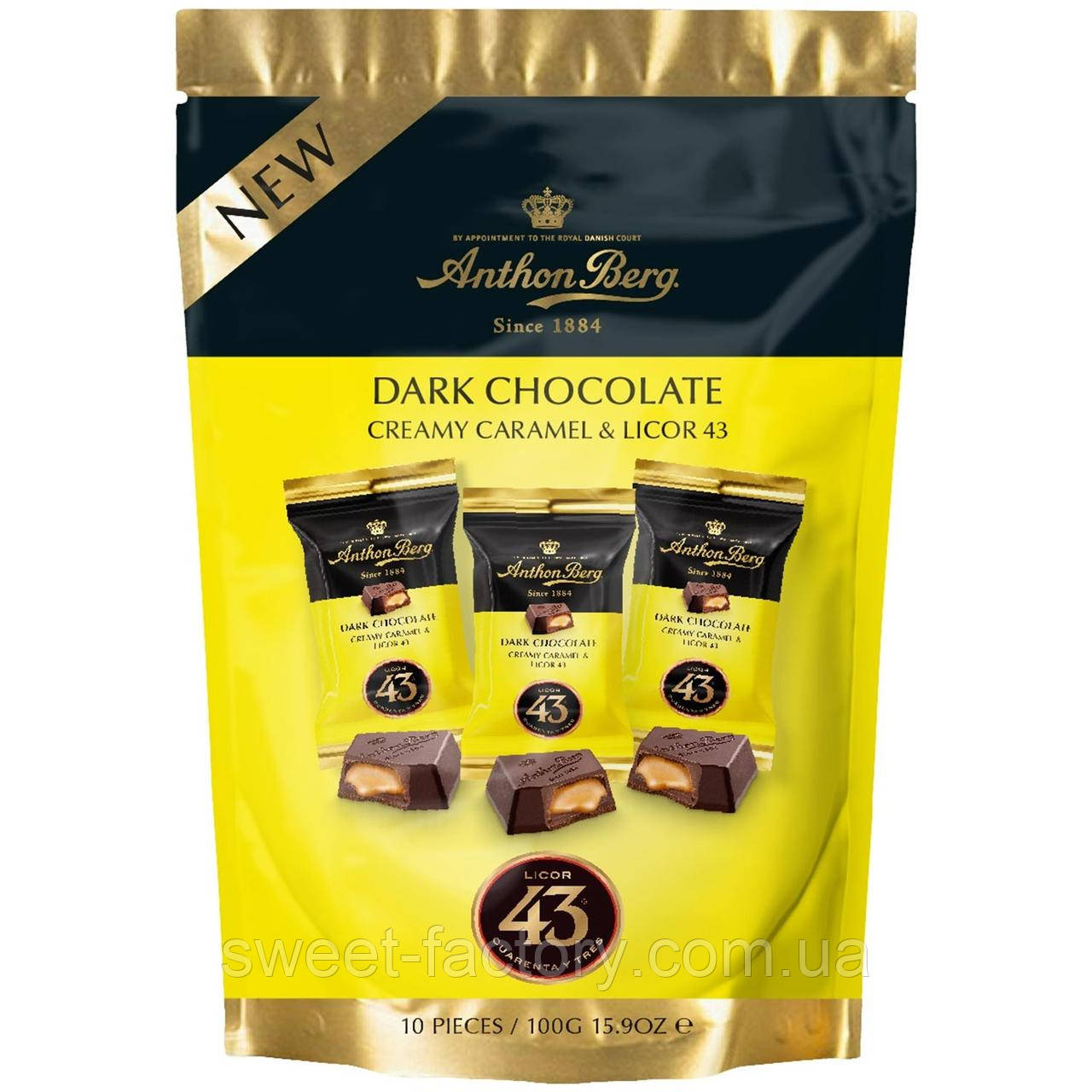 Цукерки Anthon Berg Dark Chocolate Caramel Licor 43 100 g