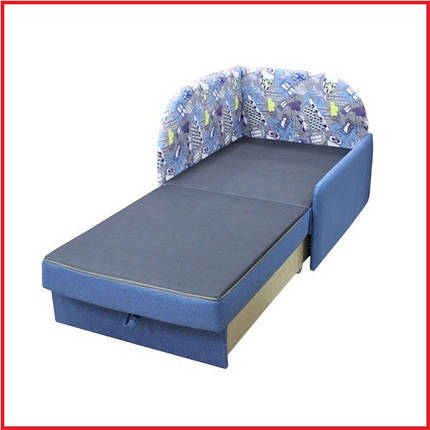 Диван дитячий СОВА (Пленет 22 blue/ Print 9, 1 кат.)(Віка), фото 2