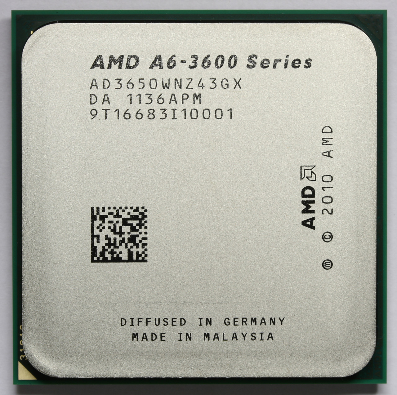 AMD A6 3650 CPU 2.6GHz/4M/100W Socket FM1 Процессор для ПК AD3650WNZ43GX