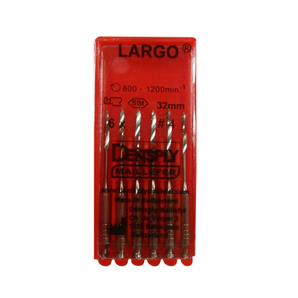 Largo Peeso Reamer, машинні розгортки, Dentsply