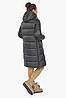 Модна Куртка графітова жіноча модель 47150 40 (3XS), фото 6