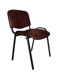 Офісний стілець для персоналу коричневого кольору ISO Black