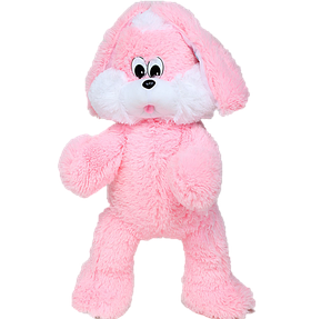 Дитяча м'яка іграшка зайчик 65 см. з довгими вухами популярні плюшеві іграшки тварини Рожевий