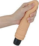 Реалістичний вібратор Real Feel Cyberskin Vibrator Flesh 7,5, фото 6