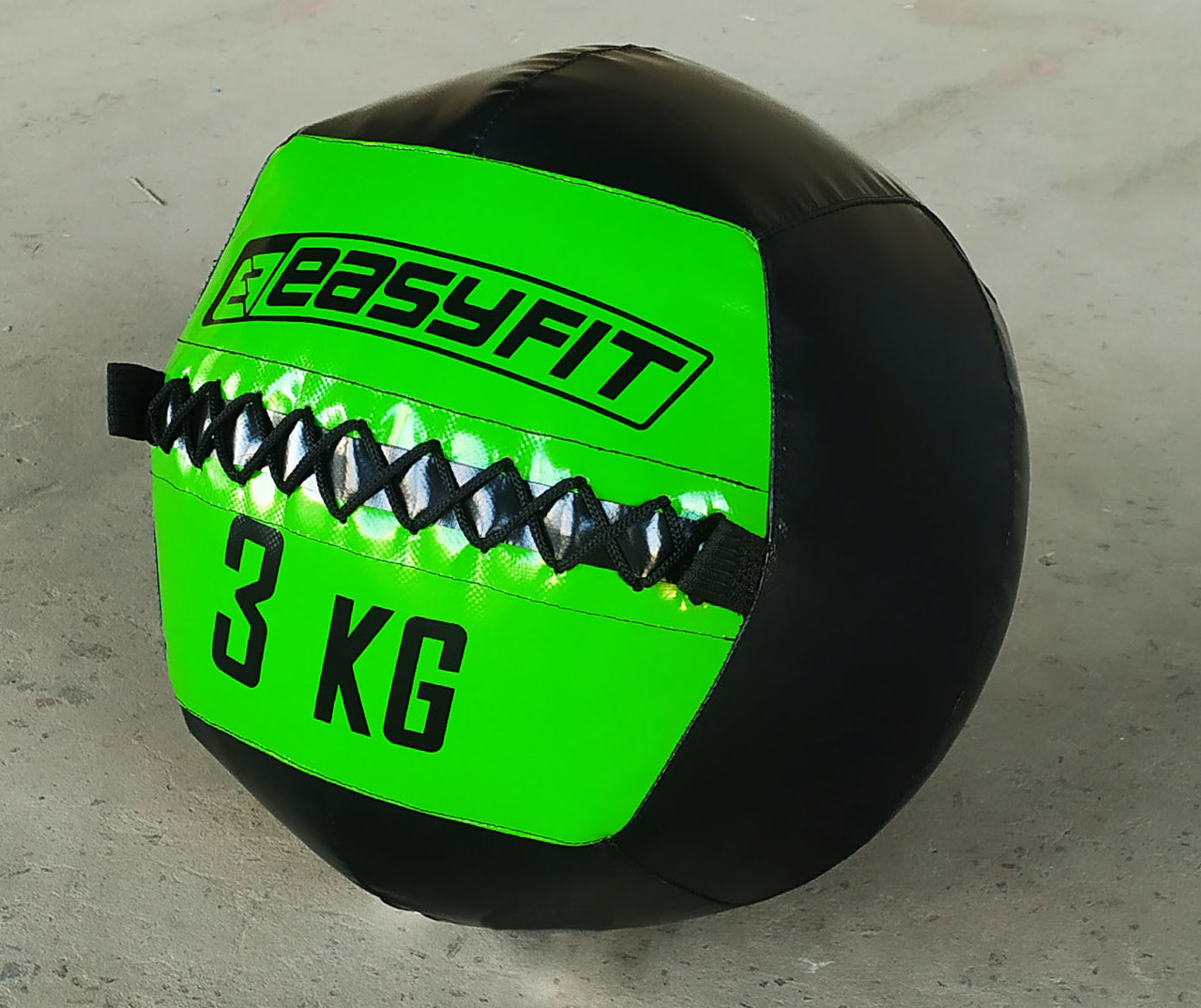 Медбол (волболл) Wall Ball 3 кг зелений