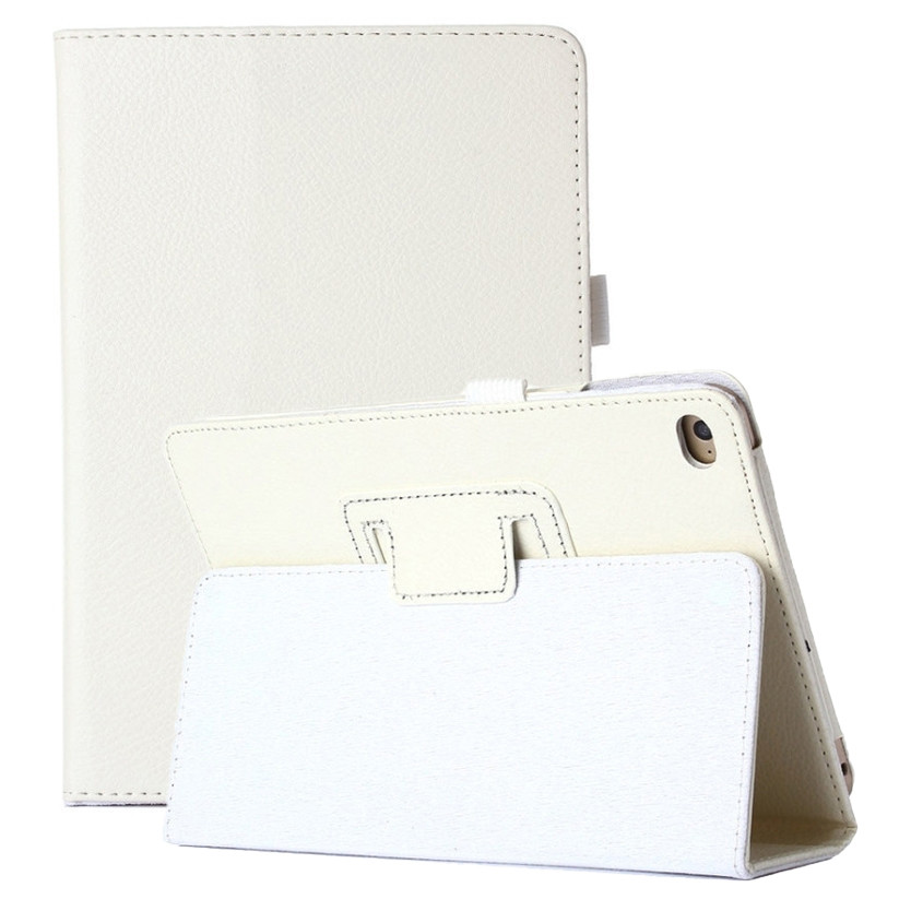Чохол-книжка Litchi Leather Case для Apple iPad Mini 4 / 5 (Wake / Sleep) White