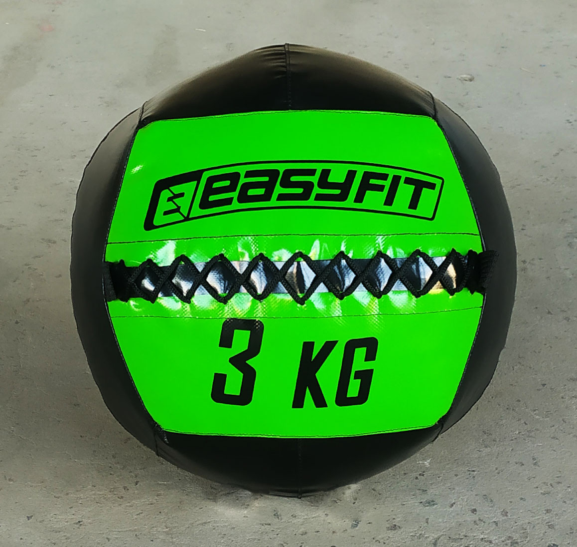 Медбол для фітнесу 3 кг (волболл) Wall Ball зелений