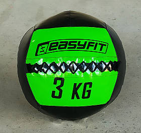 Медбол для фітнесу 3 кг (волболл) Wall Ball зелений