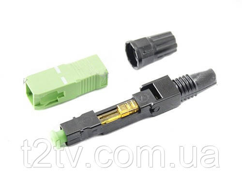 Коннектор быстрый SC APC для оптического кабеля (ID#1507785279), цена ...