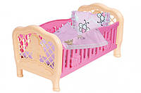 Кроватка для куклы Технок 4494TXK Розовый, Vse-detyam