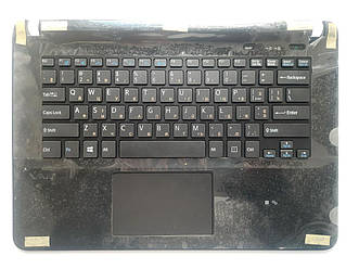 Клавіатура для ноутбуків Sony Vaio SVF142A (Fit 14 Series) чорна в зборі RU/US