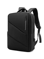Рюкзак противоударный для ноутбука 15,6" с USB-зарядкой для мужчин и женщин. Цвет: черный ( код: N030B )