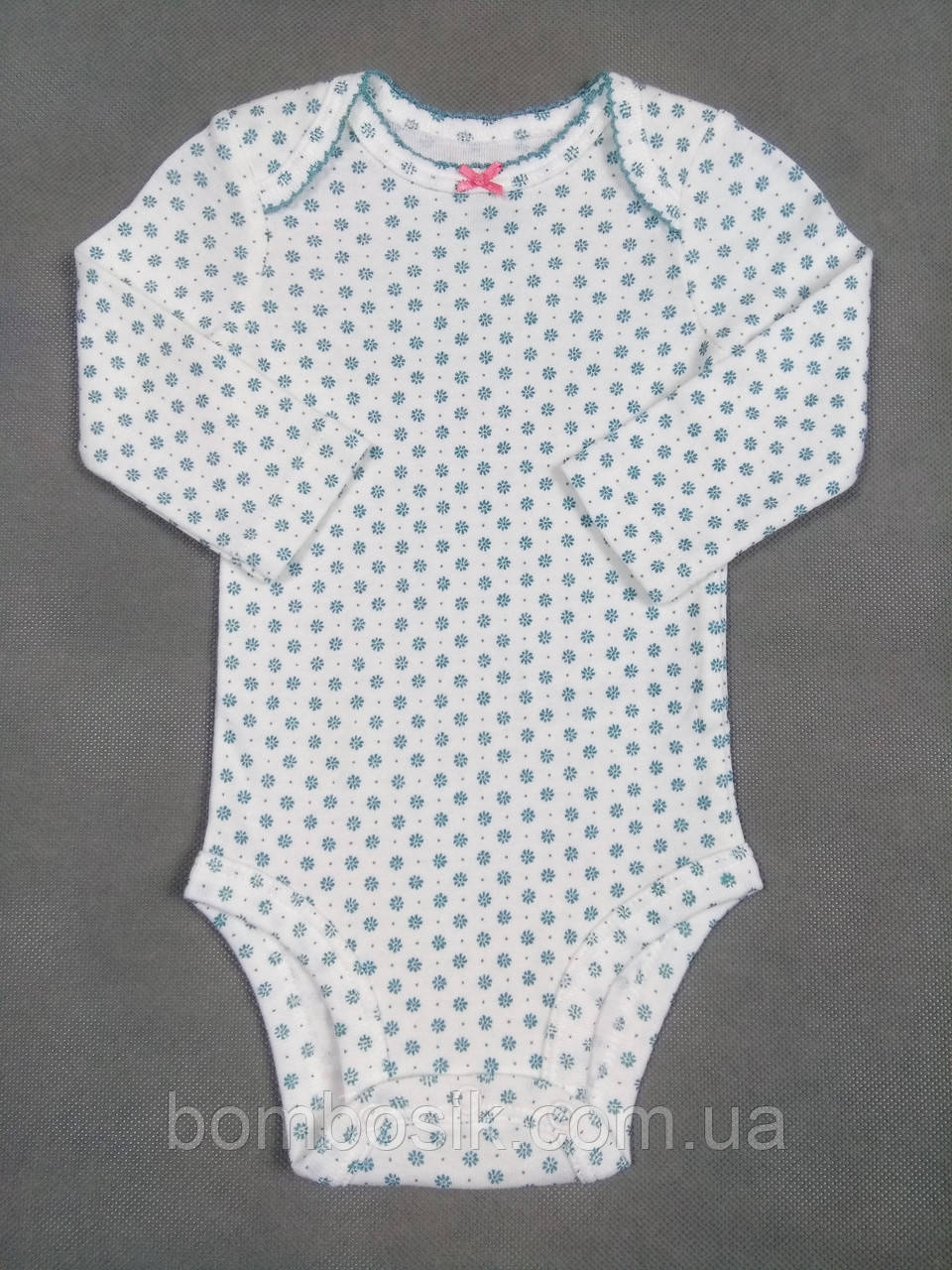 Бодік з довгим рукавом для дівчинки Картерс, nb (46-55см), фото 1