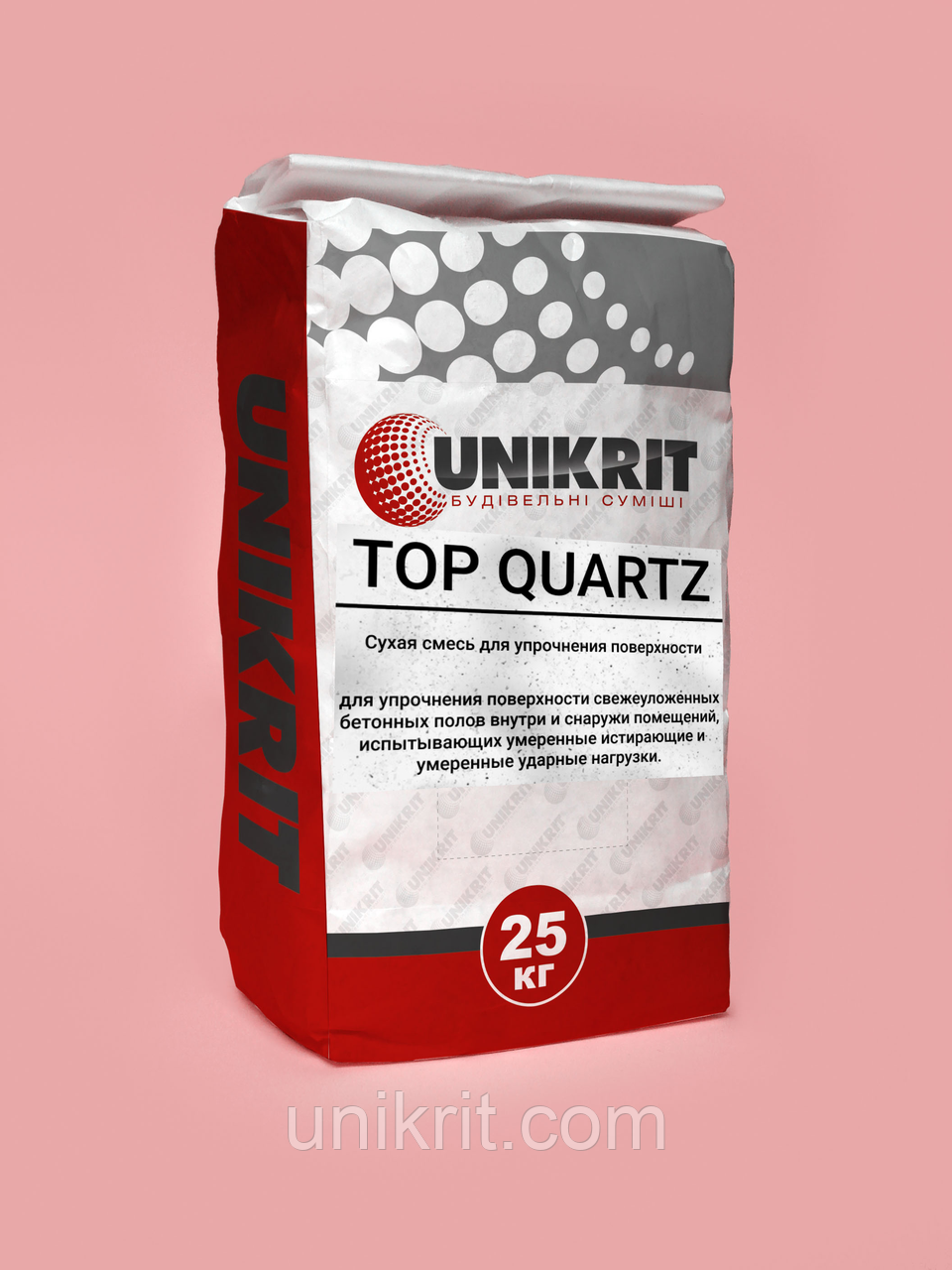 Сухий зміцнювач для бетону топінг Unikrit TOP QUARTZ