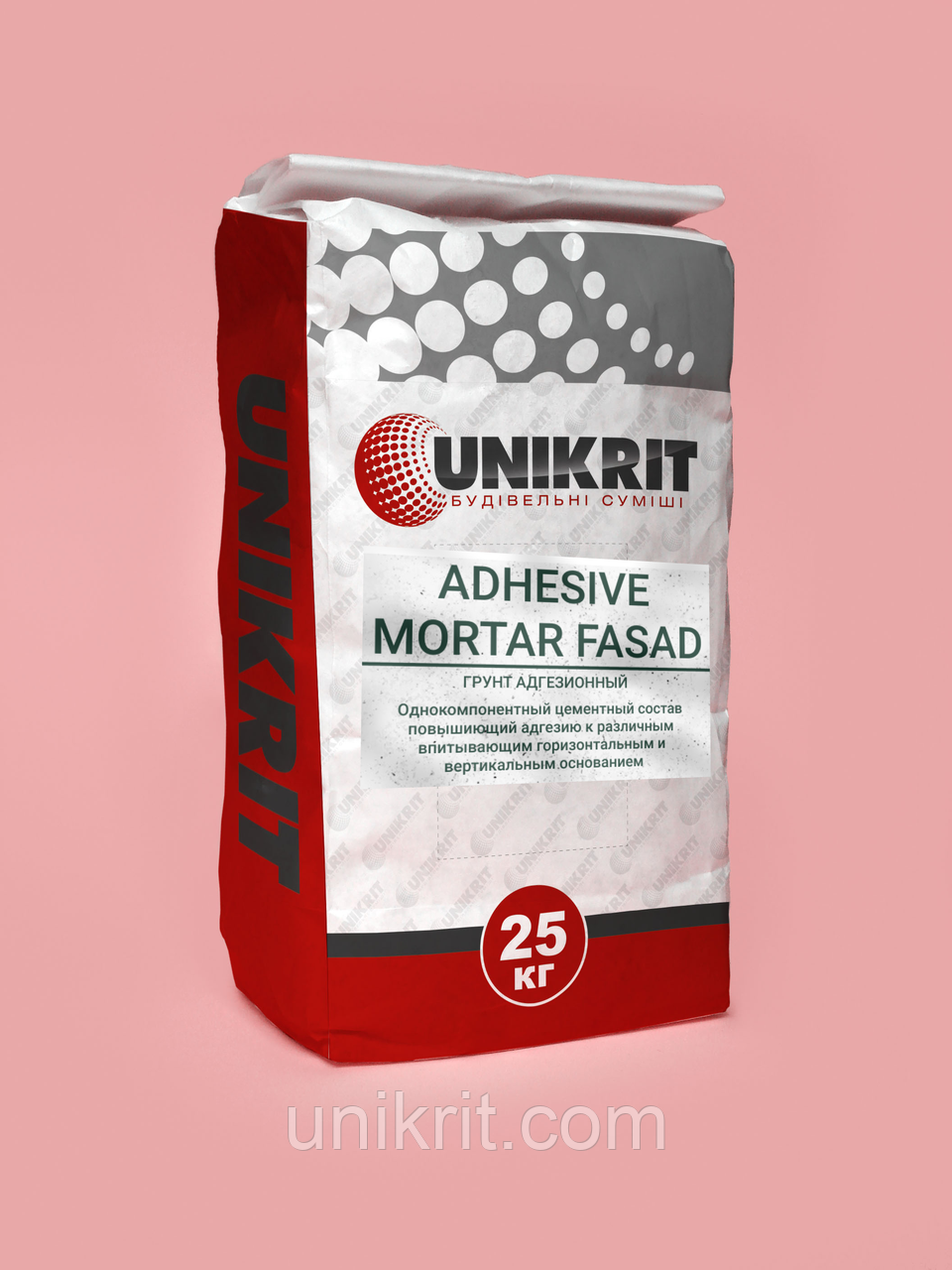Бетоноконтакт (кварц — ґрунт) UNIKRIT ADHESIVE FASAD