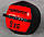 Медбол (волболл) Wall Ball 9 кг червоно-чорний, фото 2