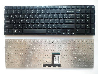 Клавіатура для ноутбуків Sony Vaio VPC-EC Series клавиатура черная  RU/US