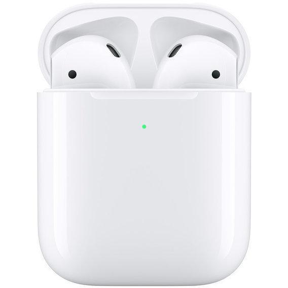 Бездротові навушники в кейсі Apple AirPods 2 Original series 1:1 з безпровідною зарядкою Білий