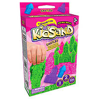 Набор креативного творчества "Кинетический песок"KidSand" Danko Toys KS-05 мини, 200 г, укр Castles Pink,