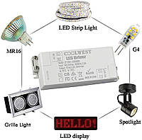 Блок питания драйвера COOLWEST 60 Вт для G4, MR11, MR16