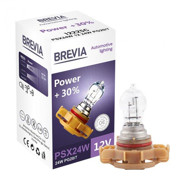 Brevia PSX24W 12V 24W PG20/7 Power +30% CP (10/500 шт.)