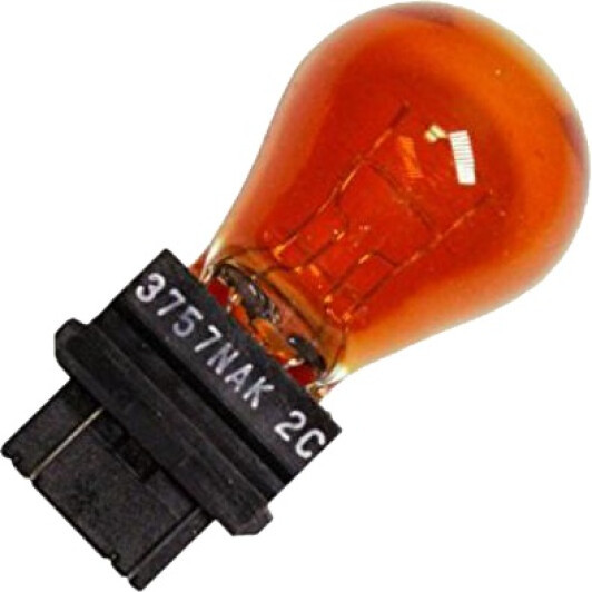 Brevia P27/7W (3157) 12V 27/7W W2.5x16q AMBER blister 2шт. (10/250 шт.)