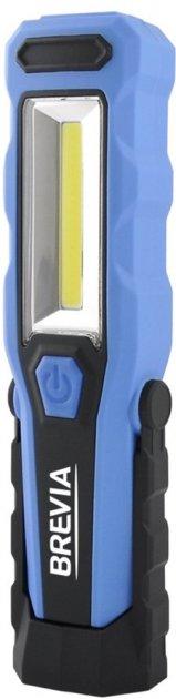 Brevia LED Інспекційна лампа 3W COB+1W LED 300lm, 2000mAh, microUSB, блістер