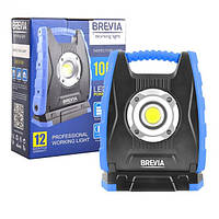 Brevia LED Професійна інспекційна лампа 10W COB, 1000lm, 4400mAh, Power Bank, type-C