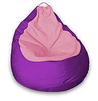 Кресло Мешок MrBean Premium L 300, Фиолетовый + Светло-розовый