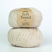 Пряжа Drops Soft Tweed (колір 02 marzipan/марципан)