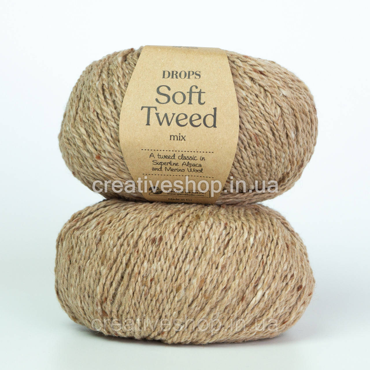 Пряжа Drops Soft Tweed (колір 04 cookie doughn/ тісто для печива)