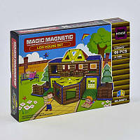 Конструктор магнитный Magic Magnetic " Библиотека", 66 деталей .