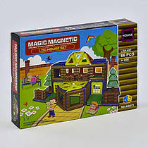 Конструктор магнітний Magic Magnetic "Бібліотека", 66 деталей .