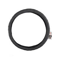 Чохол на кермо шкіряний,чорний/ SW225XXXL