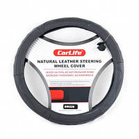 Чохол на кермо шкіряний,чорний/ SW229XXXXL